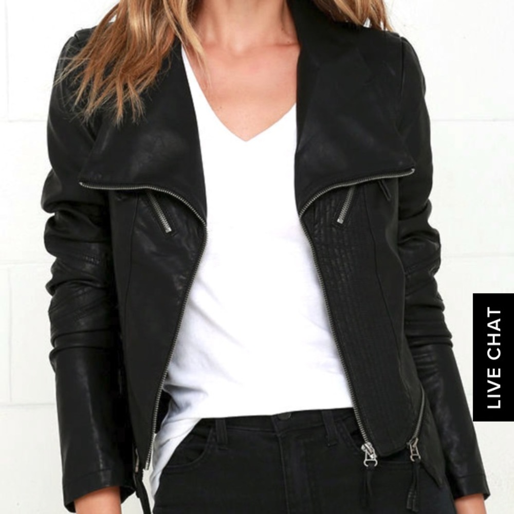 Lulu’s Vegan Leather Biker Jacket